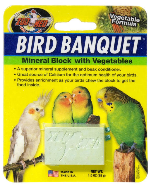 Zoo Med Bird Banquet Block Veggie Formula Small