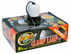 Zoo Med Deluxe Porcelain Clamp Lamp Fixture Black, 1ea/5.5 in