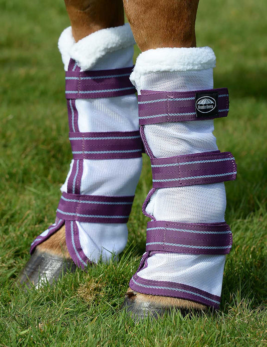 WeatherBeeta ComFITec Airflow Mesh Leg Wraps, White/ Violet/ Blue, Cob