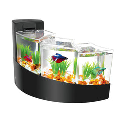 Aqueon Betta Falls Aquarium Kit Black 16.93″ x 10.95″ x 11.42″ – 100101218