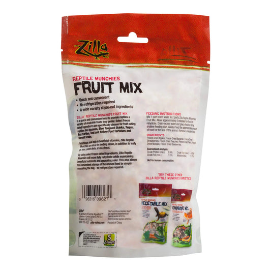 Zilla Reptile Munchies Fruit 2.5 ounces 5.875″ x 2.75″ x 9.5″ – 100109627