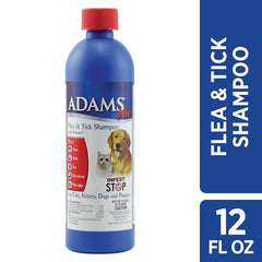 Flea and Tick Shampoo with Precor for Cats and Dogs 12 ounces