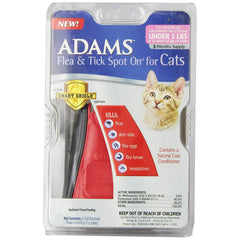 Adams Plus Flea and Tick Spot on Cats Under 5 lbs. 3 Month Supply – 100538056