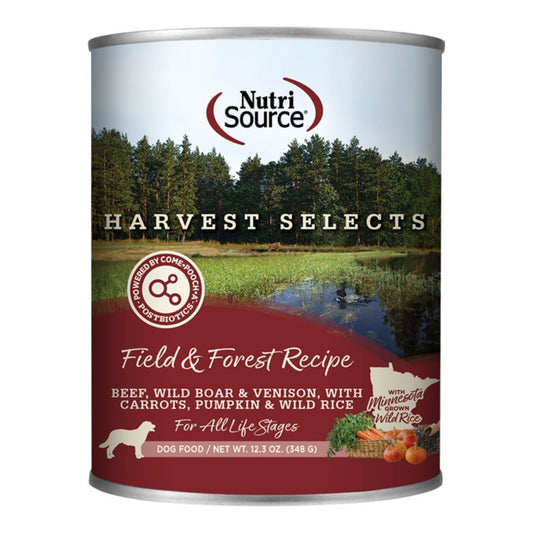 Nutrisource Dog Select Harvest Field & Forest 12.3oz. (Case of 12)