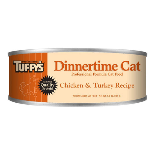 Tuffy's Cat Professional Dinnertime Chicken & Turkey 5.5oz. (Case of 24)