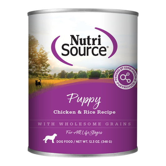 Nutrisource Dog Puppy Chicken & Rice 12.3oz. (Case of 12)