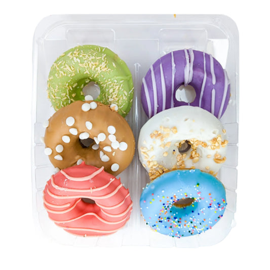 Bosco & Roxy's Dog Prepackaged Birthday Donuts Cookies In Merch - 6 Pack