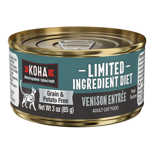 Koha Cat Limited Ingredient Grain Free Venison Pate 3oz. (Case of 24)