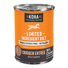 Koha Dog Grain Free Limited Ingredient Chicken 13oz. (Case of 12)