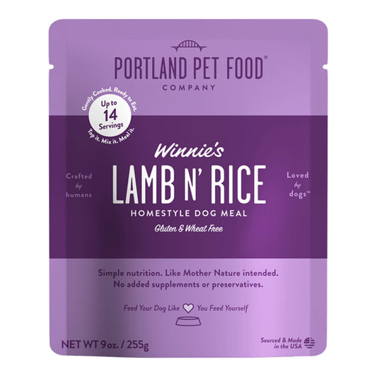 Portland Dog Winnie's Lamb N' Rice Homestyle Meal 9oz. - 8 Pack