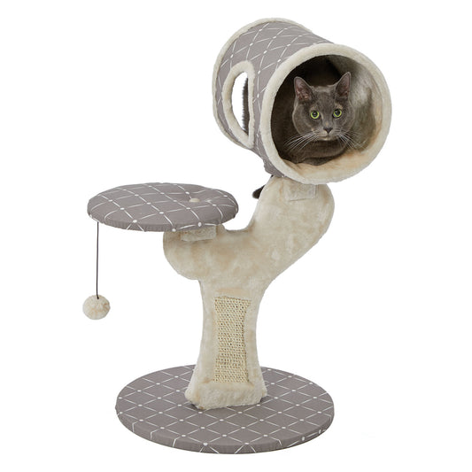 Midwest Feline Nuvo Salvador Cat Furniture Mushroom 22″ x 17.75″ x 30.75″ – 138S-MRD