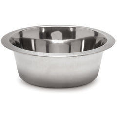 Jeffers Standard Stainless Steel Pet Bowl for Dogs & Cats, Stainless Steel Feeding Dish for Food, Water, Dry & Wet Food, Indoor, Outdoor, Travel, Camping, Kennel, Dishwasher-Safe - 3 Quart