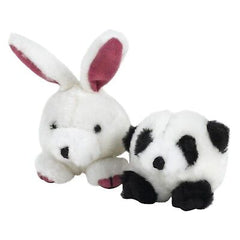 Booda Squatter Panda-Rabbit Small Dog and Puppy Toy Multi-Color Small 2 Pack