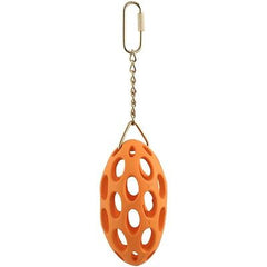 JW Pet ActiviToy Nutcase Bird Toy Orange; Silver Large