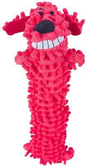 Multipet Loofa Floppy Water Bottle Buddies Dog Toy Assorted 11 in
