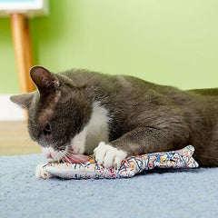Yeowww! Pollock Fish Catnip Toy Multi-Color 11 in