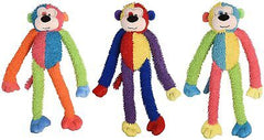Multipet Multi Crew Monkey Dog Toy Assorted 17 in