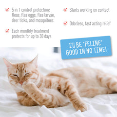 Adams Plus Flea Tick Spot On for Cats 1ea/Over 5 lb