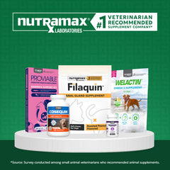 Nutramax Filaquin Anal Gland Supplement for Dogs, From the Makers of Proviable, with a Fiber Blend, Prebiotics, and Postbiotics for Digestive Health Support, 90 Count Soft Chews