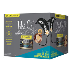 Tiki Cat After Dark Wet Cat Food, Chicken & Quail Egg Multi Pack, 2.8 oz. Cans, 24 Count