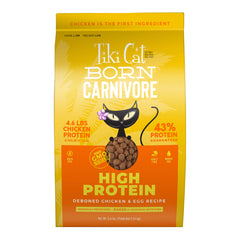 Tiki Cat Born Carnivore High Protein, Deboned Chicken & Egg, 5.6 lbs. Bag
