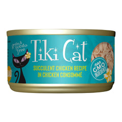 Tiki Cat Luau Wet Cat Food, Succulent Chicken, 2.8 oz. Cans, 12 Count