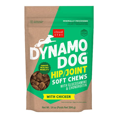 Cloud Star Dynamo Dog Hip and Joint Soft Chews Chicken Formula Dog Treats, 14oz. Bag