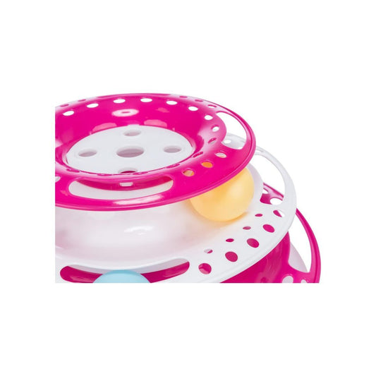 Trixie Cat Activity Catch The Balls Circle Track Pink Default Title