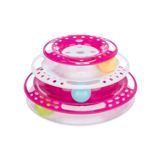 Trixie Cat Activity Catch The Balls Circle Track Pink Default Title
