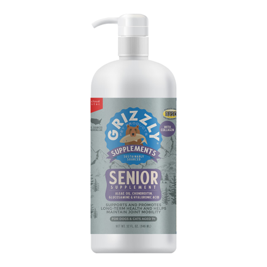Grizzly Dog Life Stage Liquid Senior 32Oz Bottle