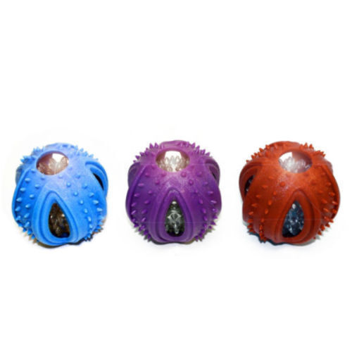 Multipet Doglucent TPR Outer Ring w/ Inner Ball 3 inch