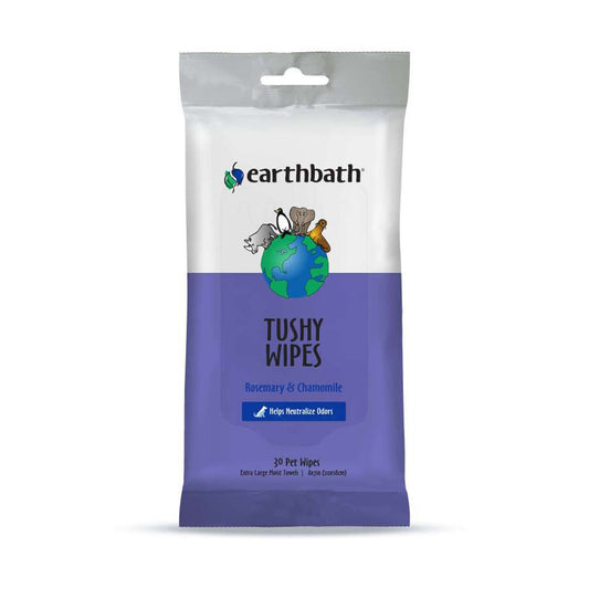 Earthbath Tushy Wipes; Rosemary Chamomile 30 count