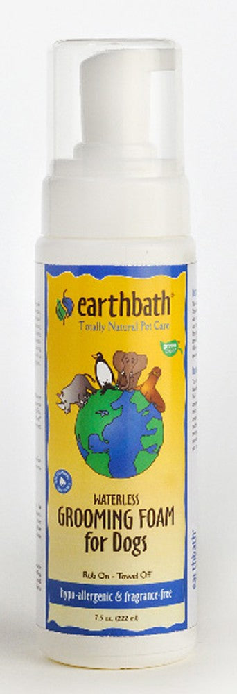 earthbath Waterless Grooming Foam for Dogs Hypo-Allergenic 7.5oz