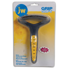 JW GripSoft Double Row Undercoat Rake Regular Teeth