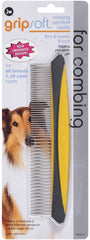 JW GripSoft Rotating Comfort Comb Fine & Coarse 8in