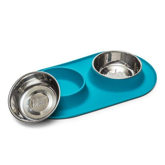 !MESS D DBL FEEDR BLU 3 CUP