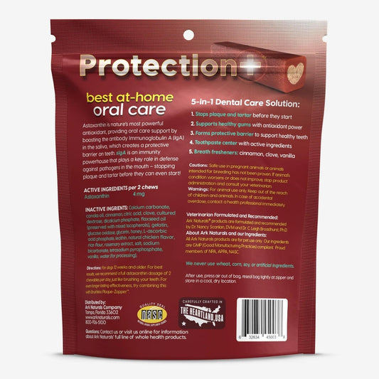 Ark Naturals Protection+ Toothpaste 5 In1 1Lb 2oz. Bag Large Chews