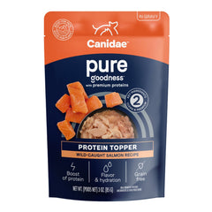 CANIDAE PURE Goodness Protein Topper for Dogs WildCaught Salmon in Gravy, 12ea/3 oz, 12 pk