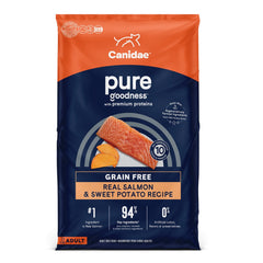 CANIDAE PURE Farm To Bowl GrainFree LID Dry Dog Food Salmon Sweet Potato, 1ea/4 lb