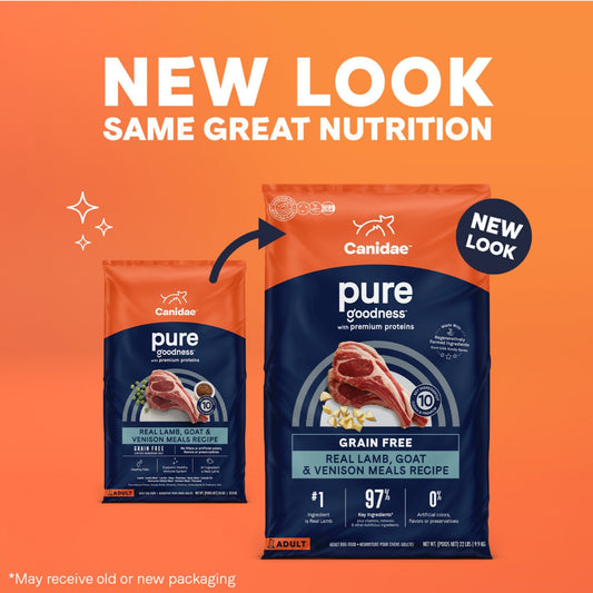 Pure Grain Free Dog Food Lamb/Goat/Venison 22 Lb