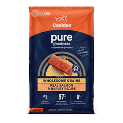 CANIDAE PURE Farm To Bowl w/Wholesome Grains Dry Dog Food Salmon Barley, 1ea/4 lb