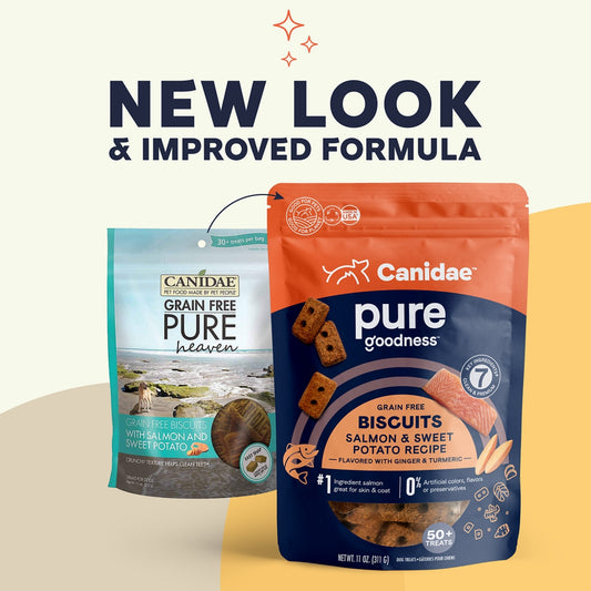 Pure Goodness Grain Free Dog Biscuits Salmon/Sweet Potato 11oz.