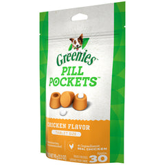 GREENIES PILL POCKETS Treats Chicken Flavor Tablet Size 3.2oz