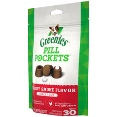 GREENIES PILL POCKETS Treats Hickory Smoke Tablet Size 3.2oz