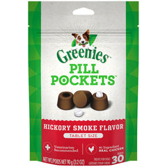 GREENIES PILL POCKETS Treats Hickory Smoke Tablet Size 3.2oz
