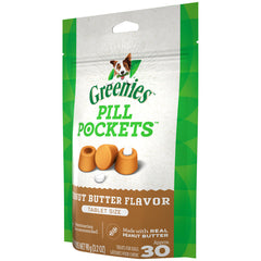 GREENIES PILL POCKETS Treats Peanut Butter Flavor Tablet Size 3.2oz