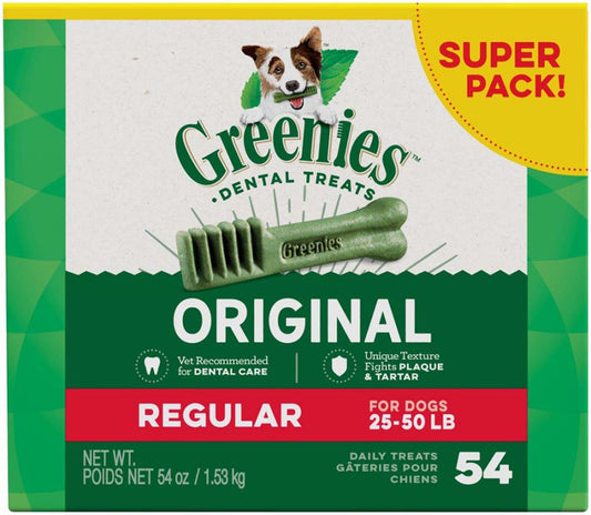 GREENIES Original Dental Treats Super Pack Regular 54oz