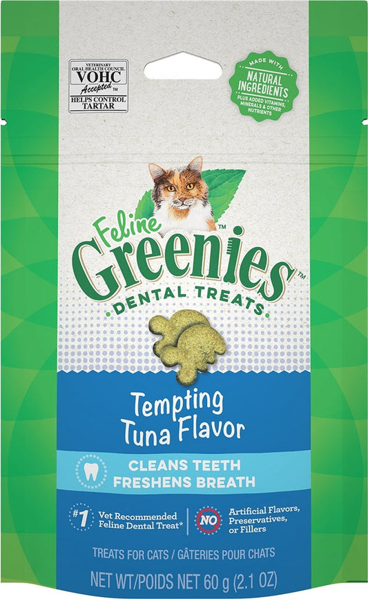 Feline Greenies Dental Treat Tuna 2.1oz