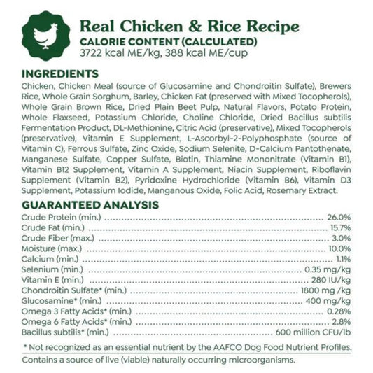 Greenies Smart Essentials Adult Dry Dog Food Chicken Rice, 1ea/6 lb