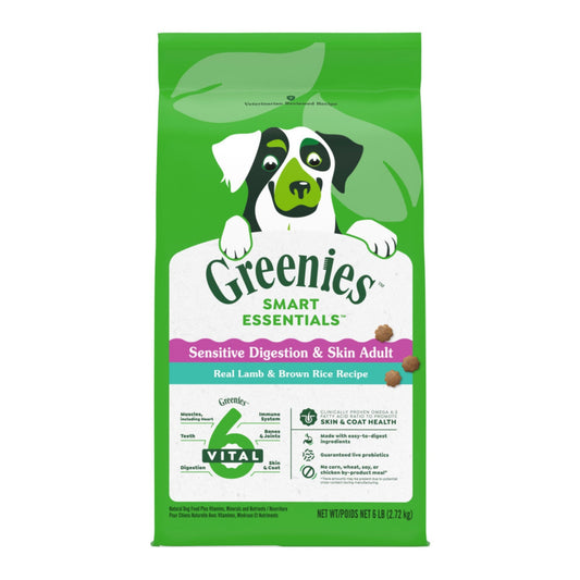Greenies Smart Essentials Sensitive Digestion Skin Dry Dog Food Lamb, 1ea/6 lb